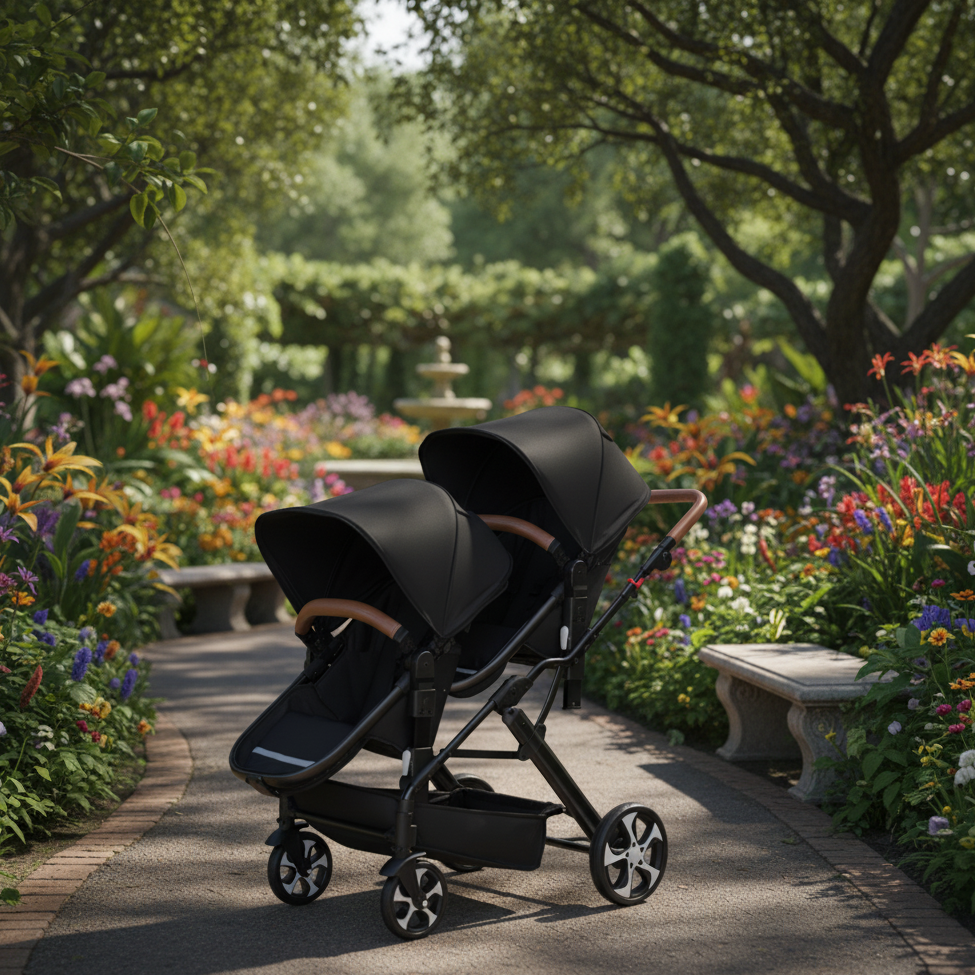 Poussette double 3 en 1