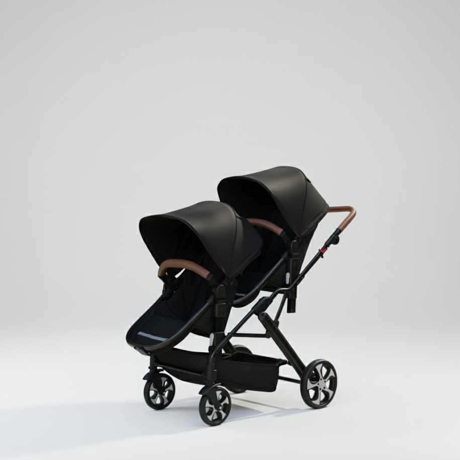 Poussette double 3 en 1